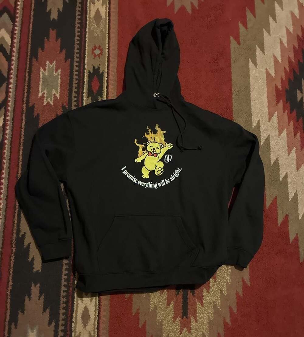 AJR Everything Will Be Alright Hoodie Size XXL Black Bear Graphic